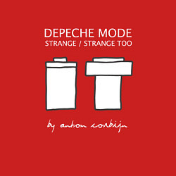 Свитшот хлопковый мужской Depeche Mode - Strange by Anton Corbijn, цвет: красный — фото 2