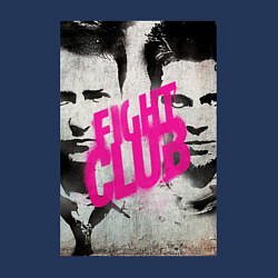 Свитшот хлопковый мужской Fight club - pink title, цвет: тёмно-синий — фото 2