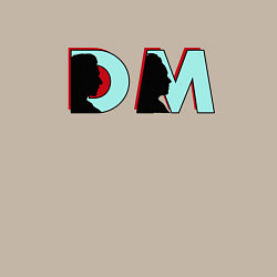 Свитшот хлопковый мужской Depeche Mode - DM logo, цвет: миндальный — фото 2