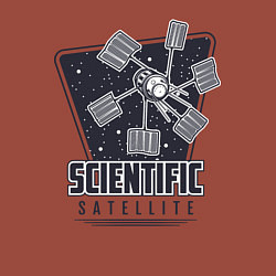 Свитшот хлопковый мужской Научный спутник, цвет: кирпичный — фото 2