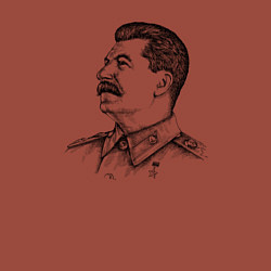 Свитшот хлопковый мужской Профиль Сталина, цвет: кирпичный — фото 2