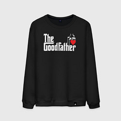 Свитшот хлопковый мужской The godfather love, цвет: черный