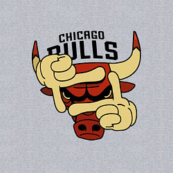 Свитшот хлопковый мужской Bulls logo with hands, цвет: меланж — фото 2