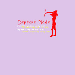 Свитшот хлопковый мужской Depeche Mode - if you try walking in my shoes, цвет: лаванда — фото 2