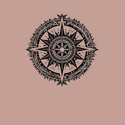 Свитшот хлопковый мужской Роза ветров, цвет: пыльно-розовый — фото 2