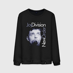 Свитшот хлопковый мужской Joy Division - Ian Curtis, цвет: черный