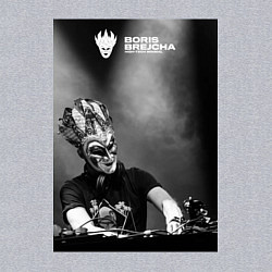 Свитшот хлопковый мужской Boris Brejcha high tech minimal, цвет: меланж — фото 2