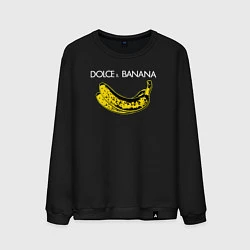 Свитшот хлопковый мужской Dolce Banana, цвет: черный