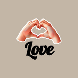 Свитшот хлопковый мужской Это любовь моя, цвет: миндальный — фото 2