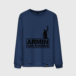 Свитшот хлопковый мужской Armin van buuren, цвет: тёмно-синий
