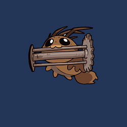 Свитшот хлопковый мужской Lethal Company: Cute Bug, цвет: тёмно-синий — фото 2