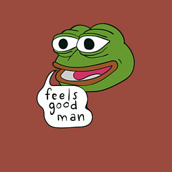 Свитшот хлопковый мужской Pepe feels good man, цвет: кирпичный — фото 2