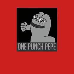 Свитшот хлопковый мужской One punch pepe, цвет: красный — фото 2