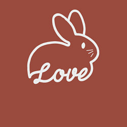 Свитшот хлопковый мужской Love bunny, цвет: кирпичный — фото 2