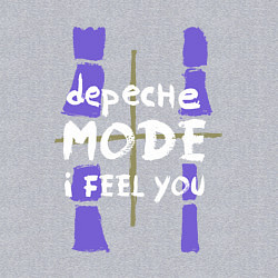 Свитшот хлопковый мужской Depeche Mode - I feel you single, цвет: меланж — фото 2