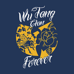 Свитшот хлопковый мужской Wu tang clan forever, цвет: тёмно-синий — фото 2