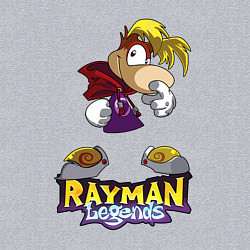 Свитшот хлопковый мужской Rayman - legends, цвет: меланж — фото 2