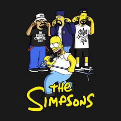 Свитшот хлопковый мужской Simpsons - Cypress hill, цвет: черный — фото 2