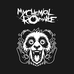 Свитшот хлопковый мужской My Chemical Romance rock panda, цвет: черный — фото 2