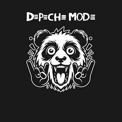 Свитшот хлопковый мужской Depeche Mode rock panda, цвет: черный — фото 2