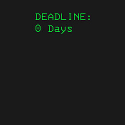 Свитшот хлопковый мужской Lethal Company: Deadline Days, цвет: черный — фото 2