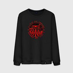 Свитшот хлопковый мужской Lethal Company: I Love the Company, цвет: черный