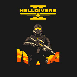 Свитшот хлопковый мужской Helldivers 2: War, цвет: черный — фото 2