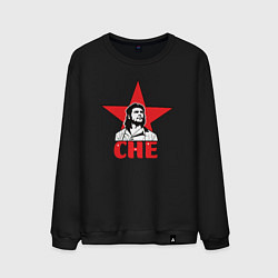 Свитшот хлопковый мужской Che Guevara star, цвет: черный