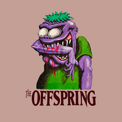 Свитшот хлопковый мужской The Offspring bite me, цвет: пыльно-розовый — фото 2