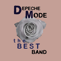 Свитшот хлопковый мужской Depeche Mode - best of band, цвет: пыльно-розовый — фото 2