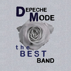 Свитшот хлопковый мужской Depeche Mode - best of band, цвет: меланж — фото 2