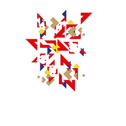 Свитшот хлопковый мужской Узорхаос, цвет: белый — фото 2