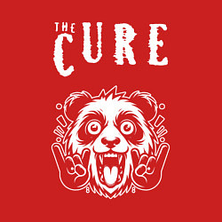 Свитшот хлопковый мужской The Cure rock panda, цвет: красный — фото 2