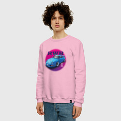 Свитшот хлопковый мужской Porsche RWB, цвет: светло-розовый — фото 2