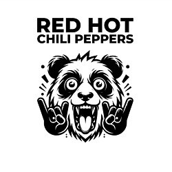 Свитшот хлопковый мужской Red Hot Chili Peppers - rock panda, цвет: белый — фото 2