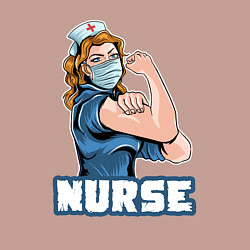 Свитшот хлопковый мужской Good nurse, цвет: пыльно-розовый — фото 2