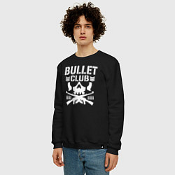 Свитшот хлопковый мужской Bullet Club, цвет: черный — фото 2