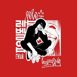 Свитшот хлопковый мужской Поднятие уровня в одиночку Граффити, цвет: красный — фото 2