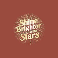 Свитшот хлопковый мужской Shine brighter than the stars, цвет: кирпичный — фото 2