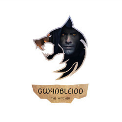 Свитшот хлопковый мужской The Witcher - Gwynbleidd, цвет: белый — фото 2