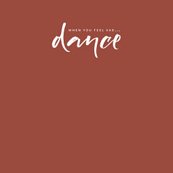 Свитшот хлопковый мужской Dance when you sad, цвет: кирпичный — фото 2