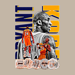 Свитшот хлопковый мужской Коби Брайант Лейкерс, цвет: миндальный — фото 2