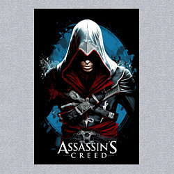 Свитшот хлопковый мужской Assassins creed строгий костюм, цвет: меланж — фото 2