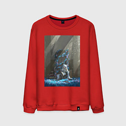 Свитшот хлопковый мужской Провожающая в последний путь Фрирен, цвет: красный