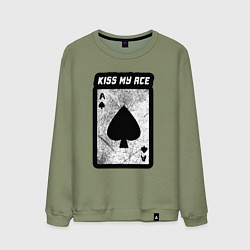 Мужской свитшот Поцелуй мой туз