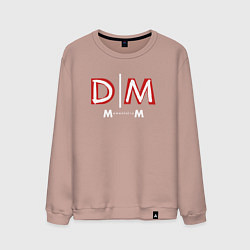 Свитшот хлопковый мужской Depeche Mode - Memento Mori logo new, цвет: пыльно-розовый
