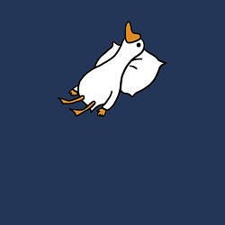 Свитшот хлопковый мужской Гусь пожалуй поваляюсь, цвет: тёмно-синий — фото 2