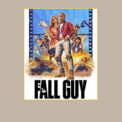 Свитшот хлопковый мужской Каскадеры Эмили Блант и Райан Гослинг, цвет: миндальный — фото 2