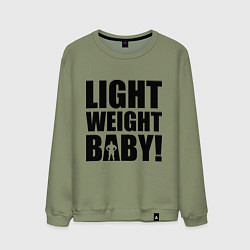 Свитшот хлопковый мужской Light weight baby, цвет: авокадо