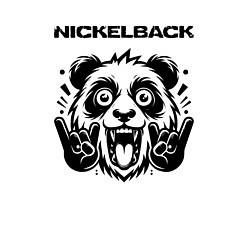 Свитшот хлопковый мужской Nickelback - rock panda, цвет: белый — фото 2